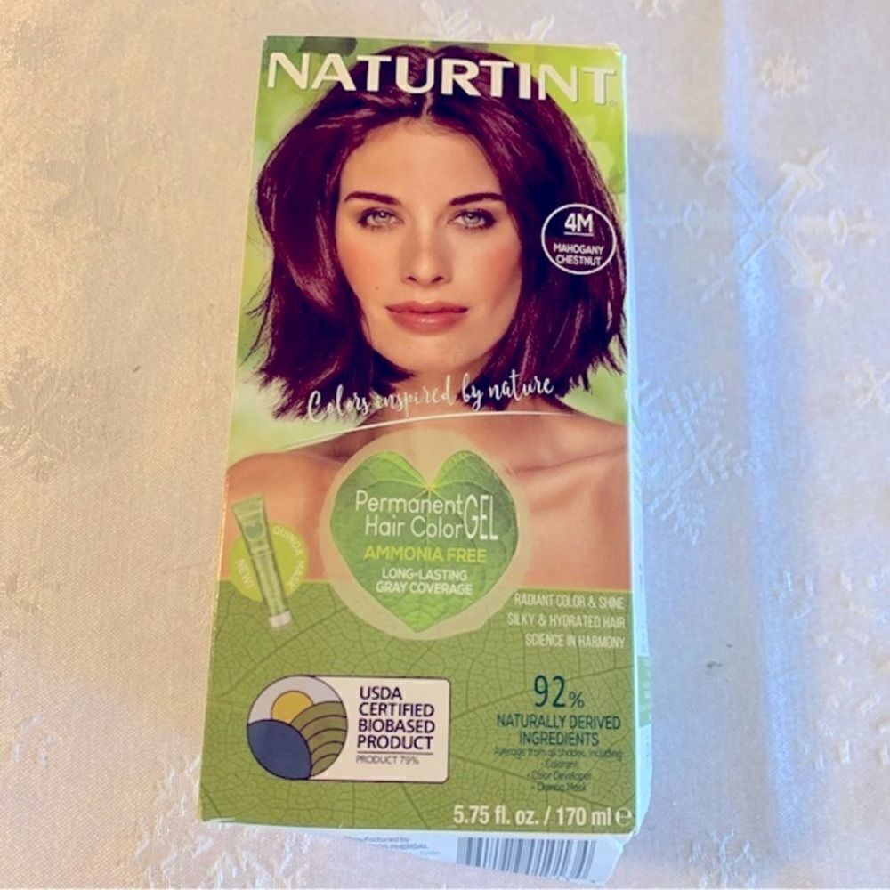 Naturtint Hair Color Gel 4M Mahogany Chestnut (in damaged box all contents incl)
